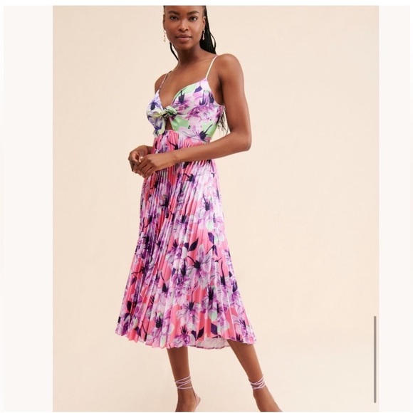 Anthropologie Dresses & Skirts - Anthropologie Delfi Quinn Pleated Dress Size L